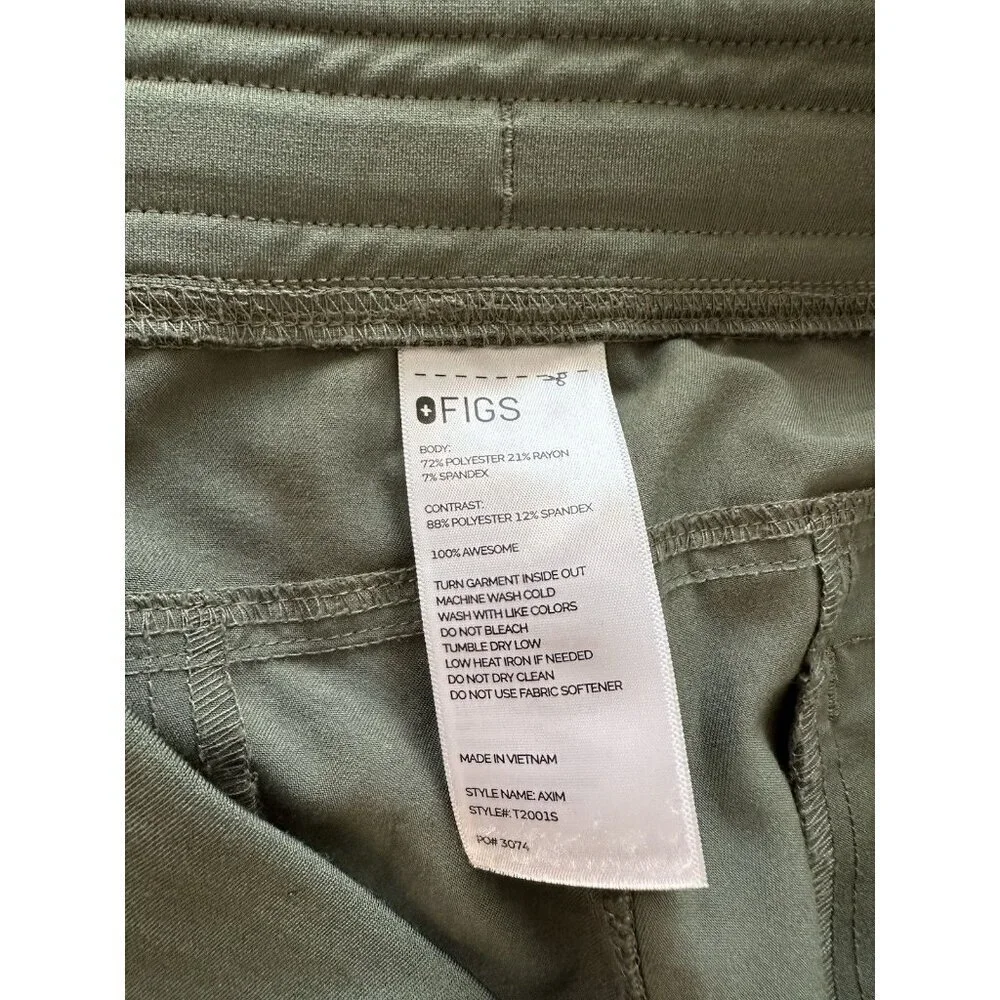 Figs Men's Axim Scrub Pants in Green Size XXL Short